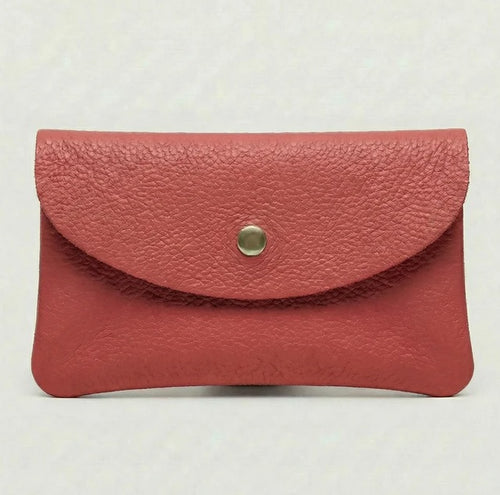 Load image 1 in gallery view. Wallet- Pebble Leather - Flamingo