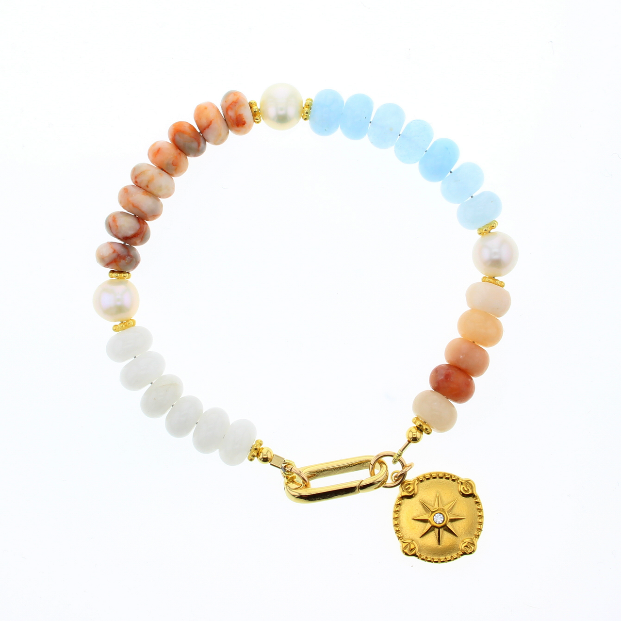 Gold Noah Bracelet- Jade