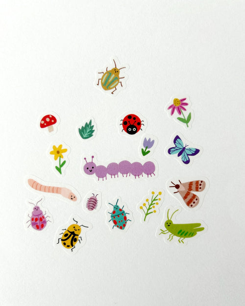 Load image 1 in gallery view. Bugs Jumble Washi Stickers