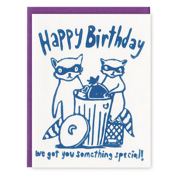 birthday raccoons Card