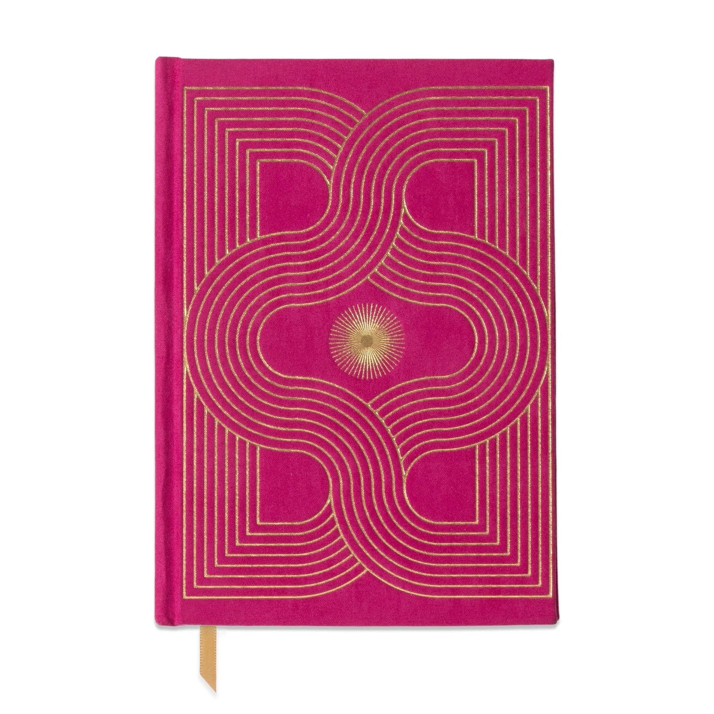 Metallic Suede Journal - Fuchsia