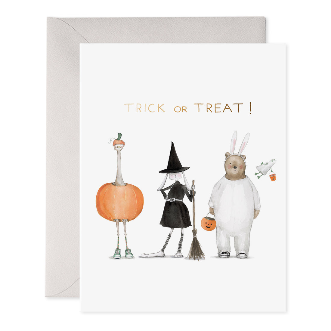 Trick or Treat Squad Halloween Card E. Frances Paper