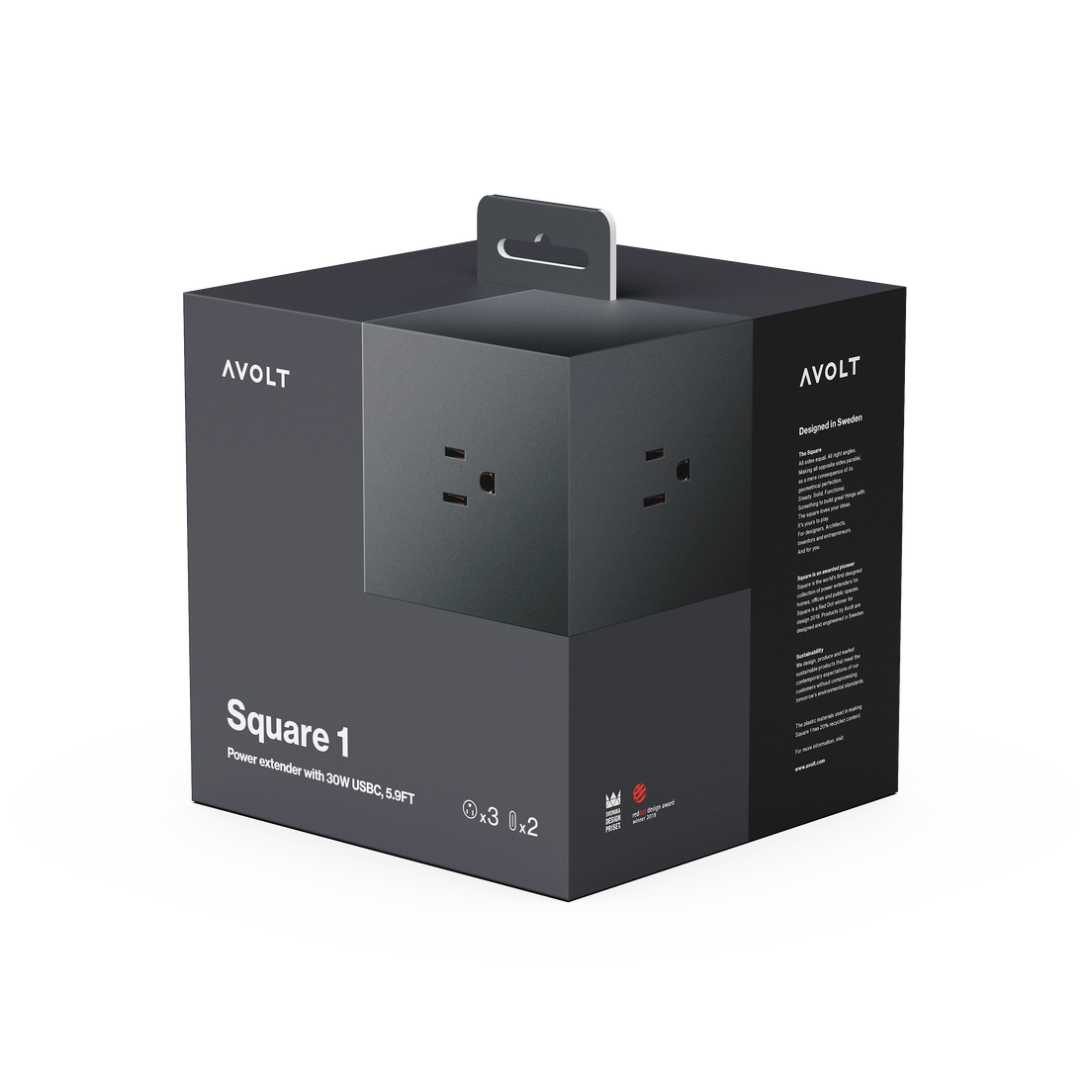 Square 1 Extension USC-C/Extension Cord