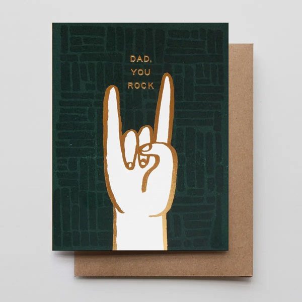 Dad, You Rock *Foil* Fathers Day Card