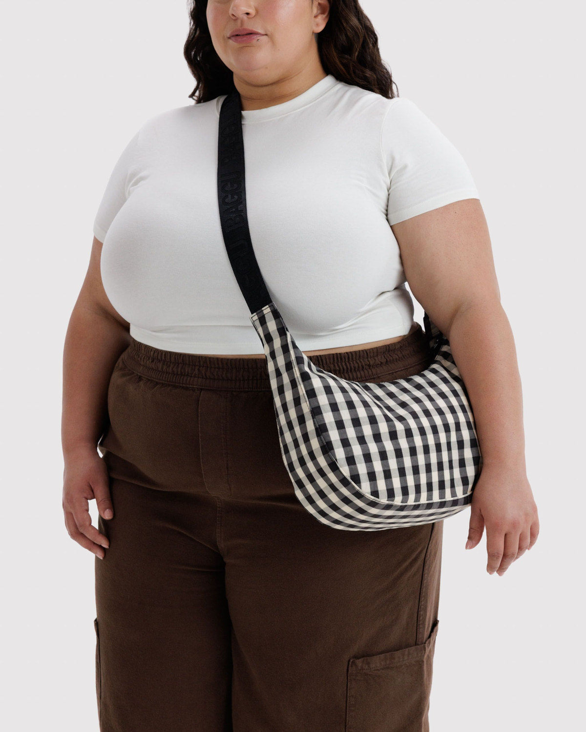 Medium Nylon Crescent Bag