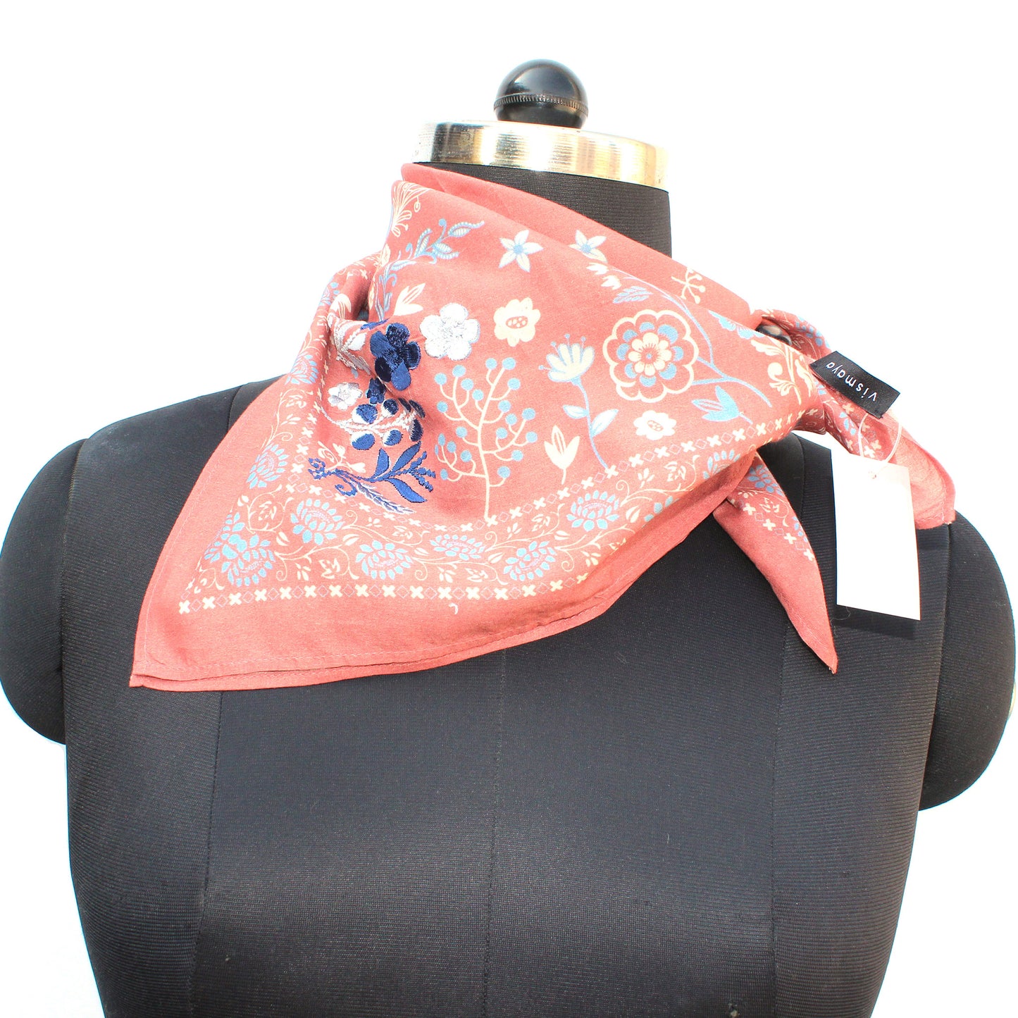Cotton Scarf/Bandana -  Deco Rose