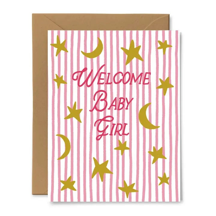 Welcome Baby Girl Card