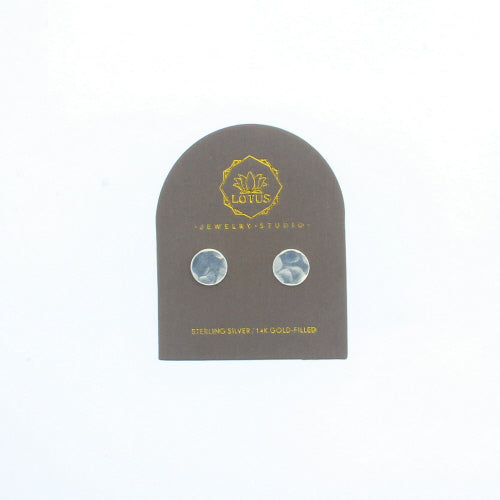 Sterling Circle Stud on Card