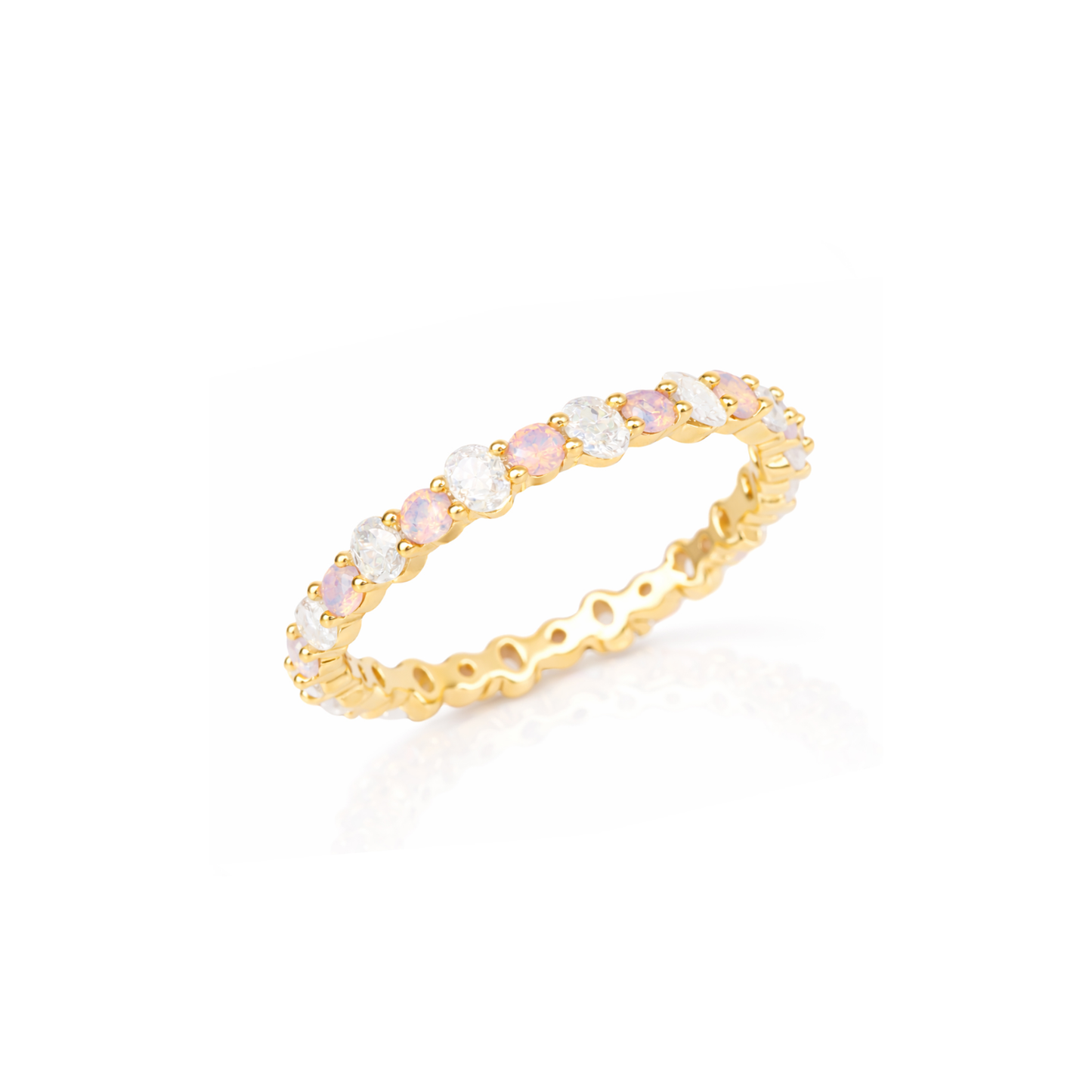 Multi Pink CZ Ring