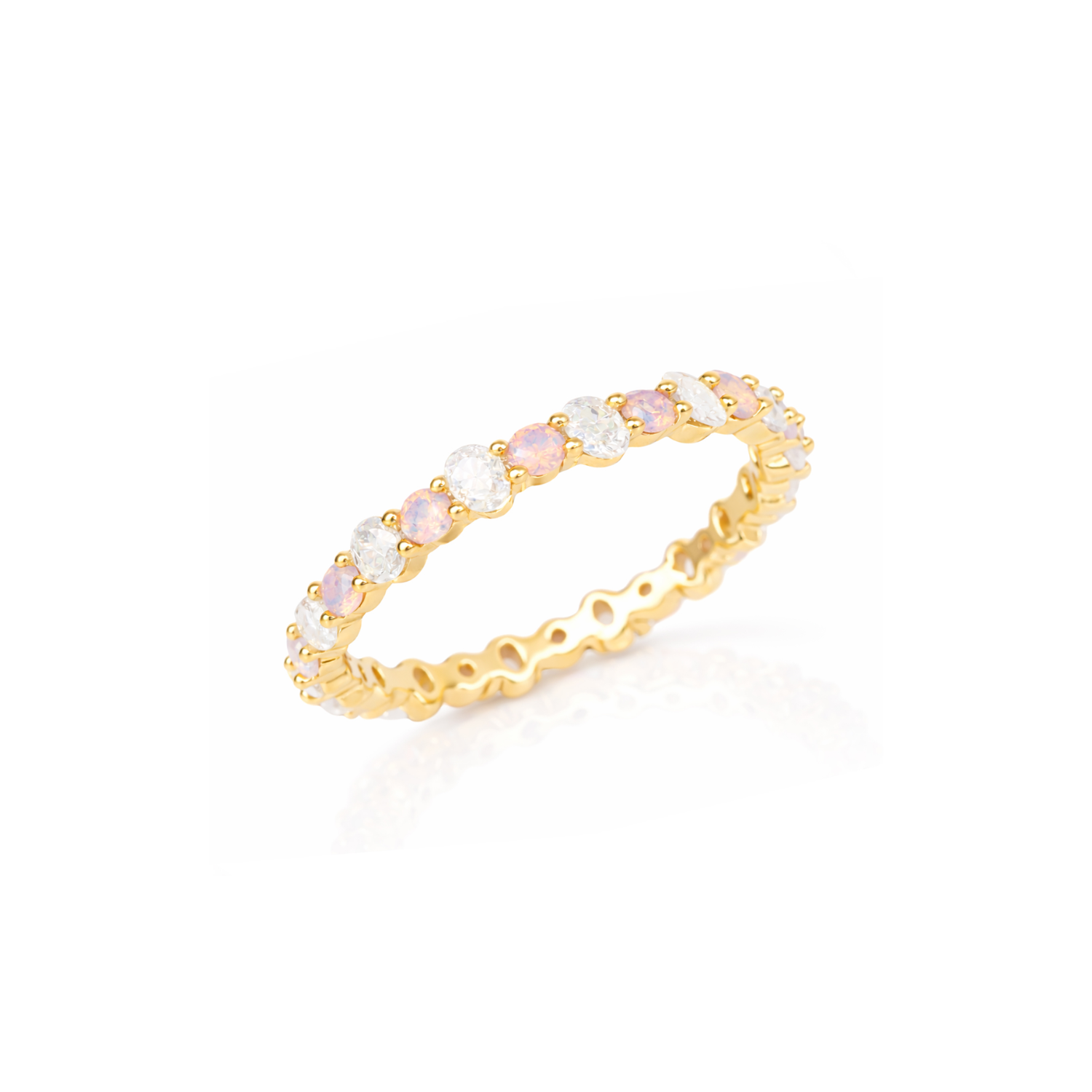 Multi Pink CZ Ring