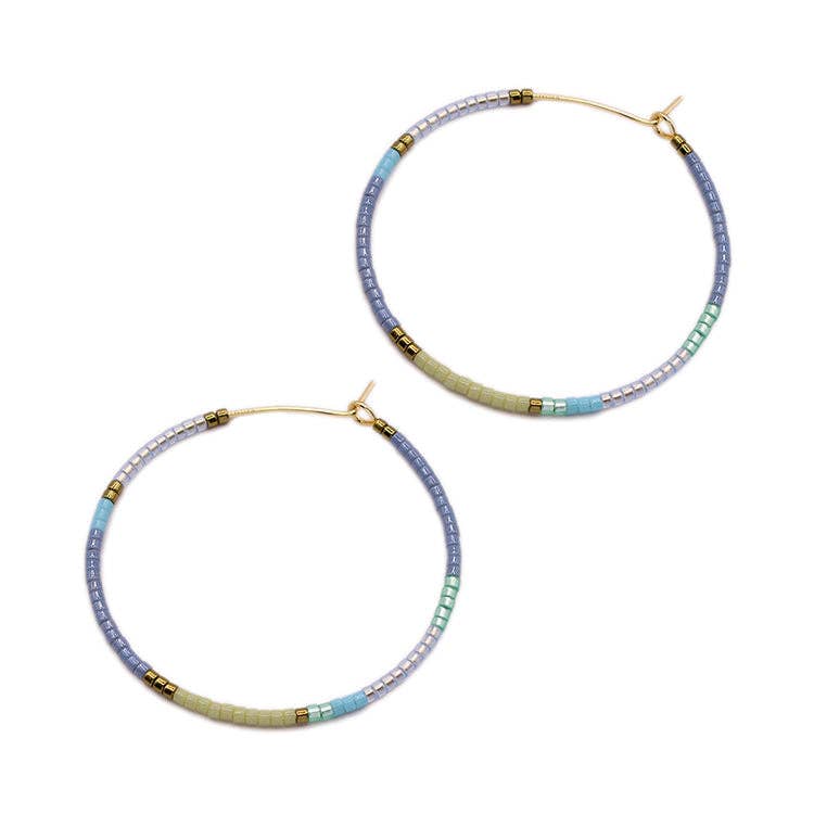Beauty Hoops - Denim Blues