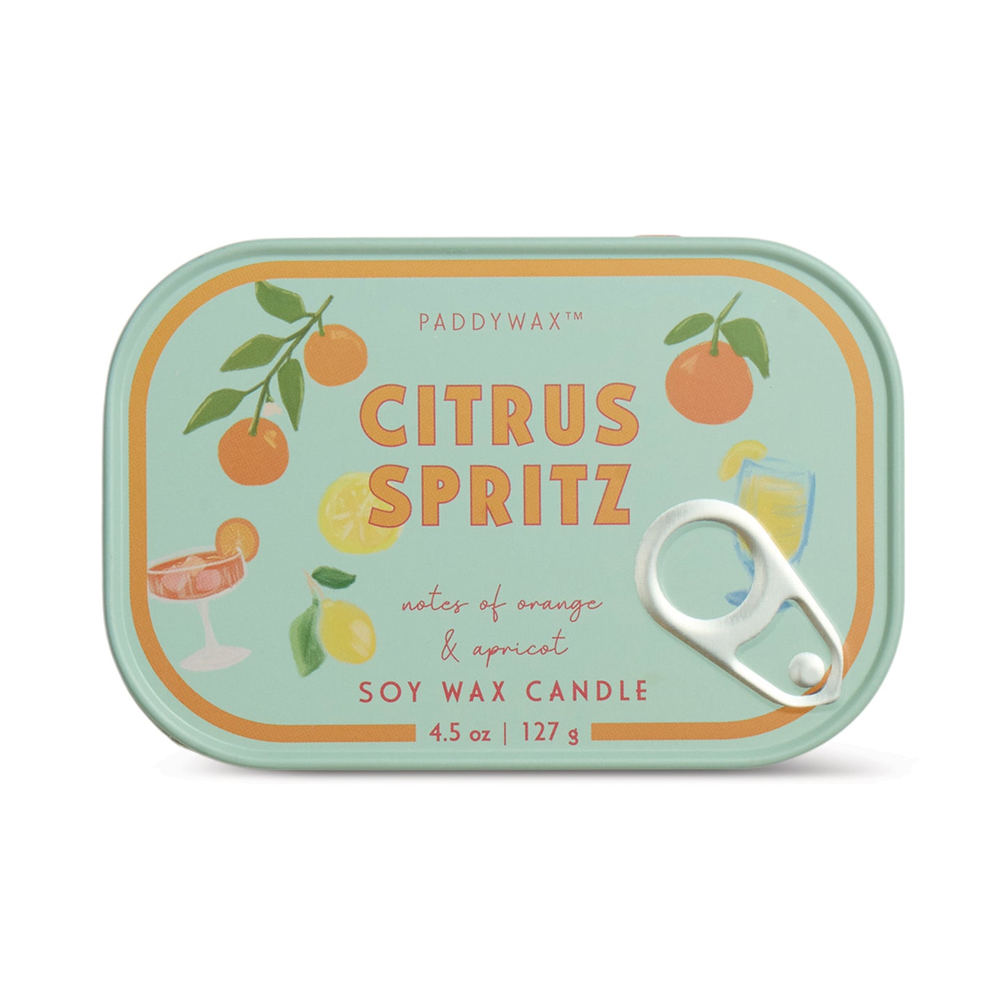 Bistro Tin 4.5 oz Candle - Citrus Spritz Paddywax