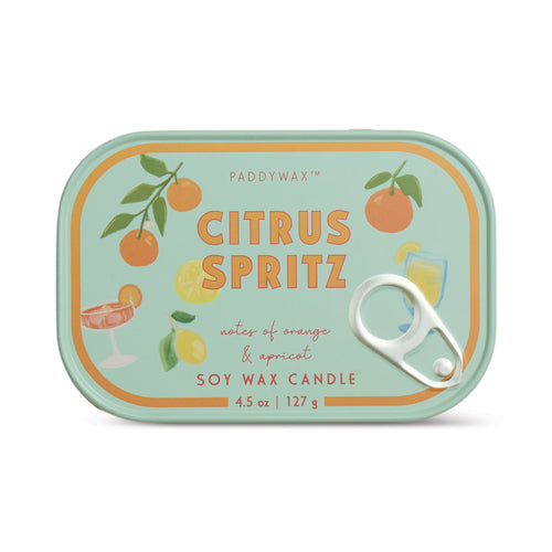Load image 1 in gallery view. Bistro Tin 4.5 oz Candle - Citrus Spritz Paddywax