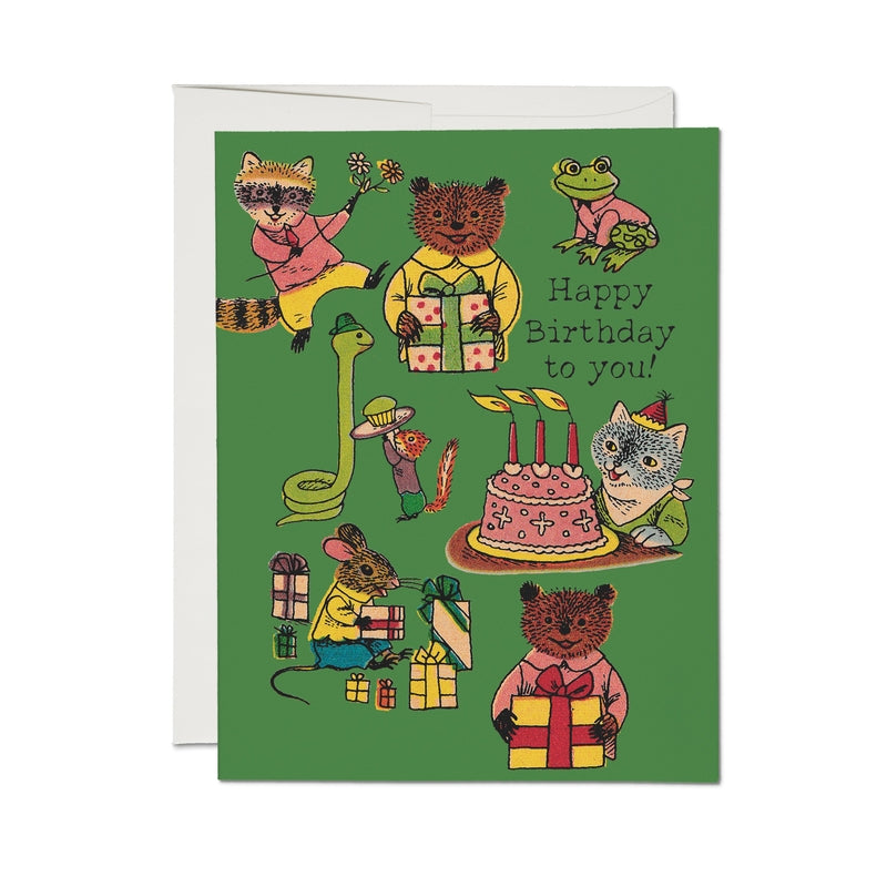 Richard Scarry Critter Birthday Wishes Card