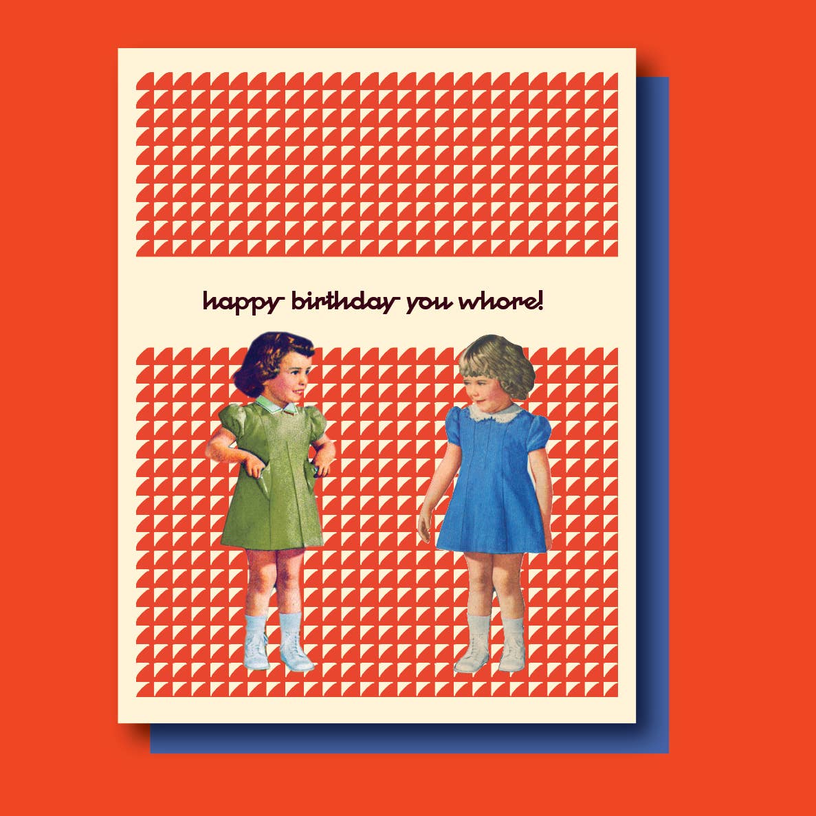 Happy Birthday Whore Greeting Card Offensive & Delightful