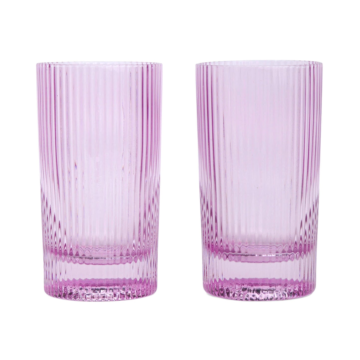 The Stella Highball Glass - Lilac - Set of 2 Here's How