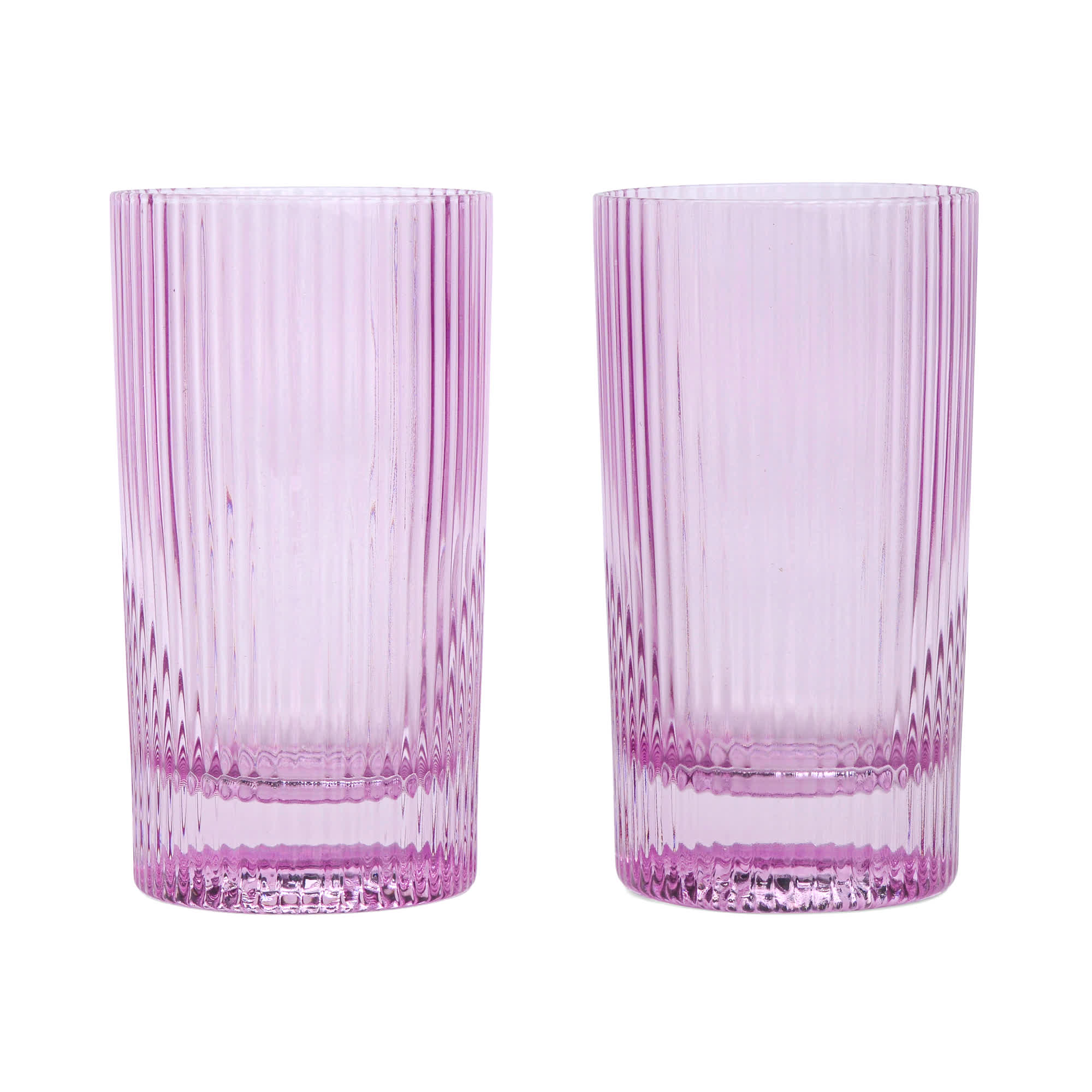 The Stella Highball Glass - Lilac - Set of 2 Here's How