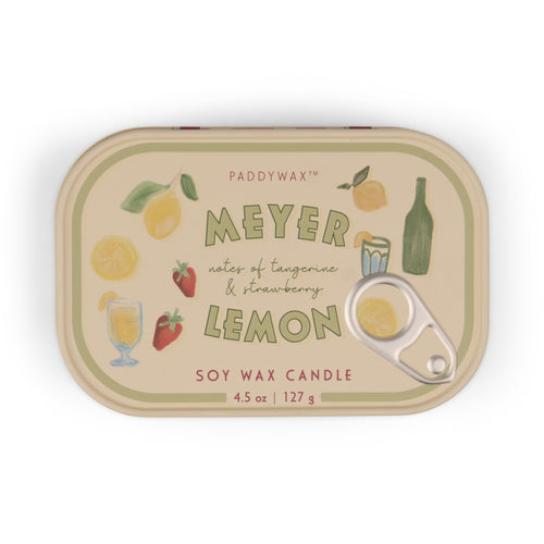 Load image 1 in gallery view. Bistro Tin 4.5 oz Candle - Meyer Lemon Paddywax
