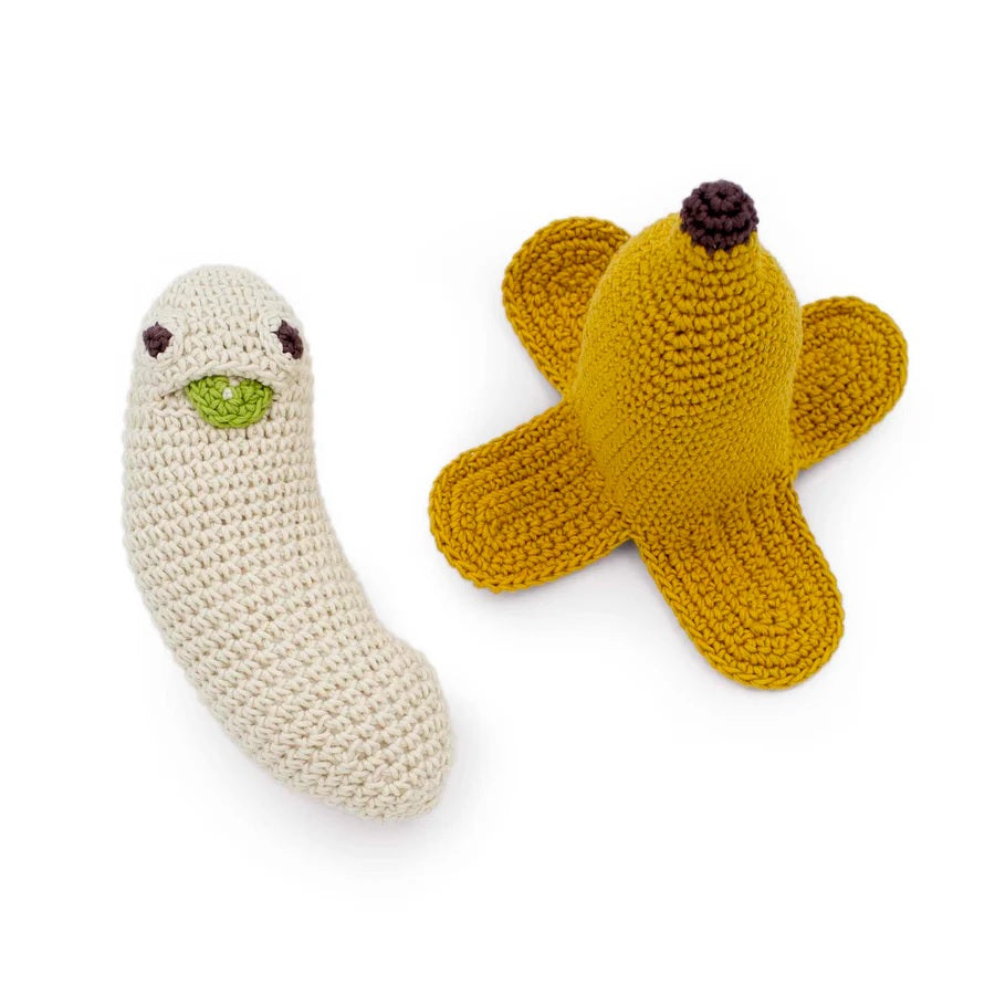 Sophia Banana Rattle 100% organic cotton