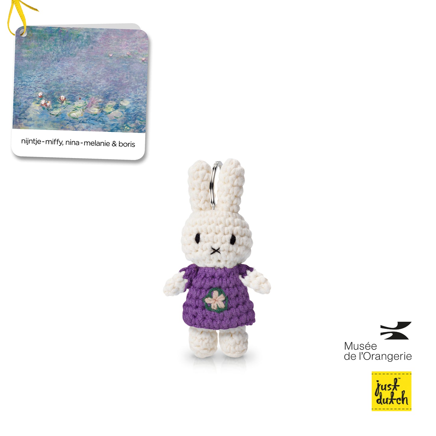 Miffy - Handmade Keychain - Monet Waterlilies
