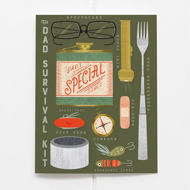 Dad Survival Kit - Fathers Day Card