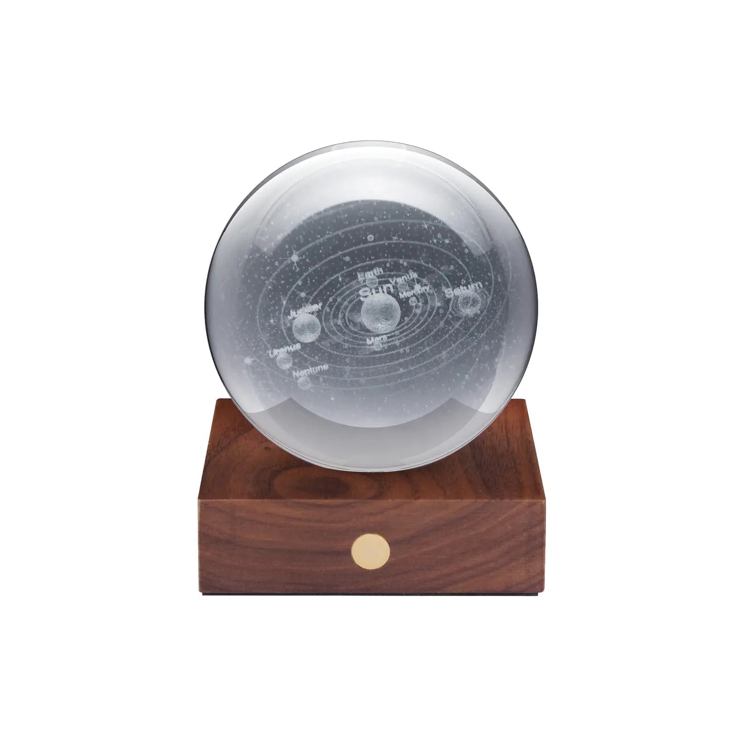 Amber Crystal Solar System Night Light Gingko Electronics