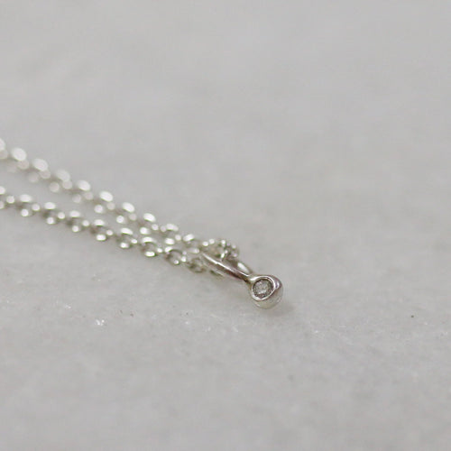 Load image 1 in gallery view. Diamond Fleck Necklace -Sterling Silver