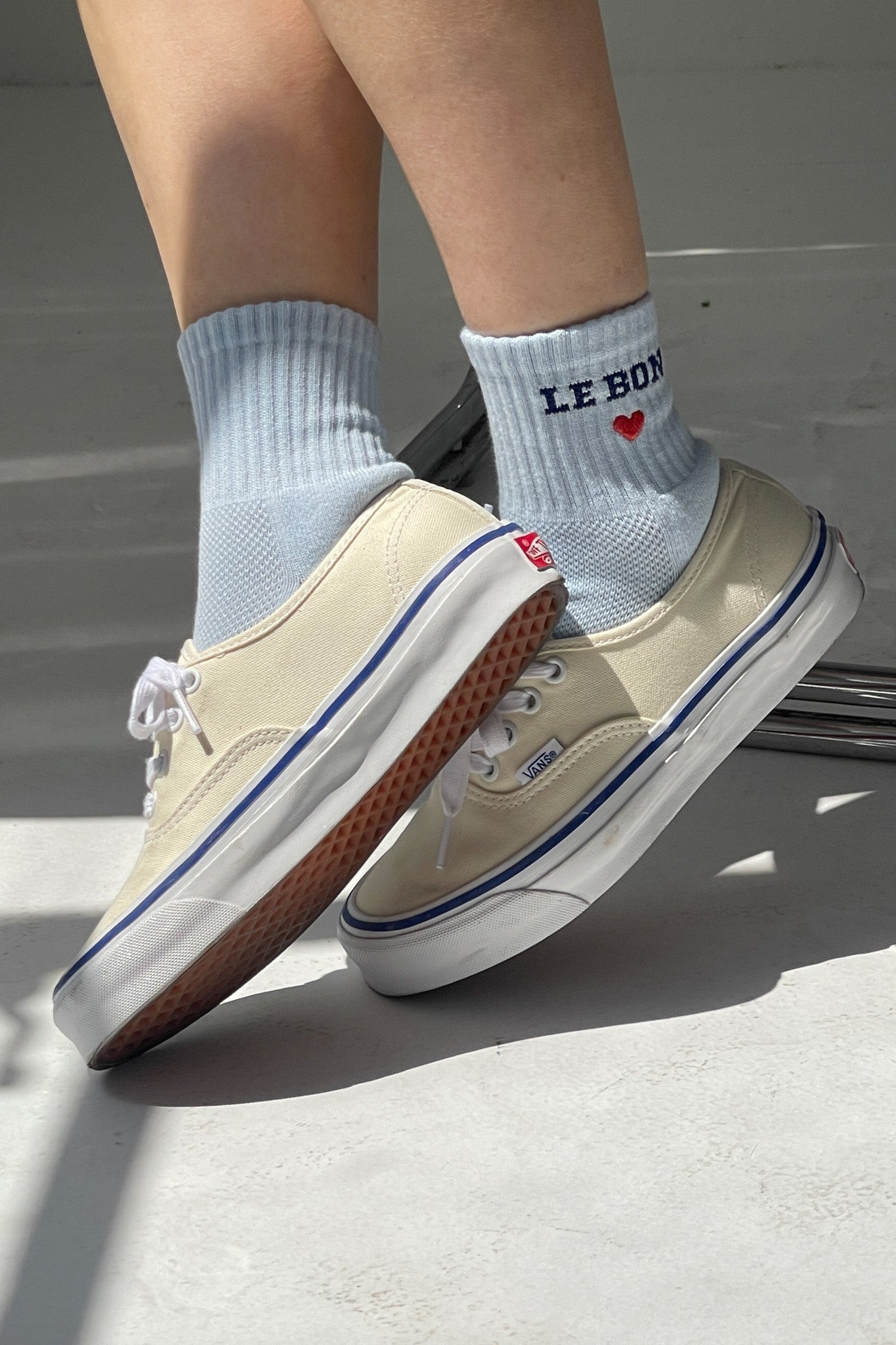 Embroidered Le Bon Crew Socks