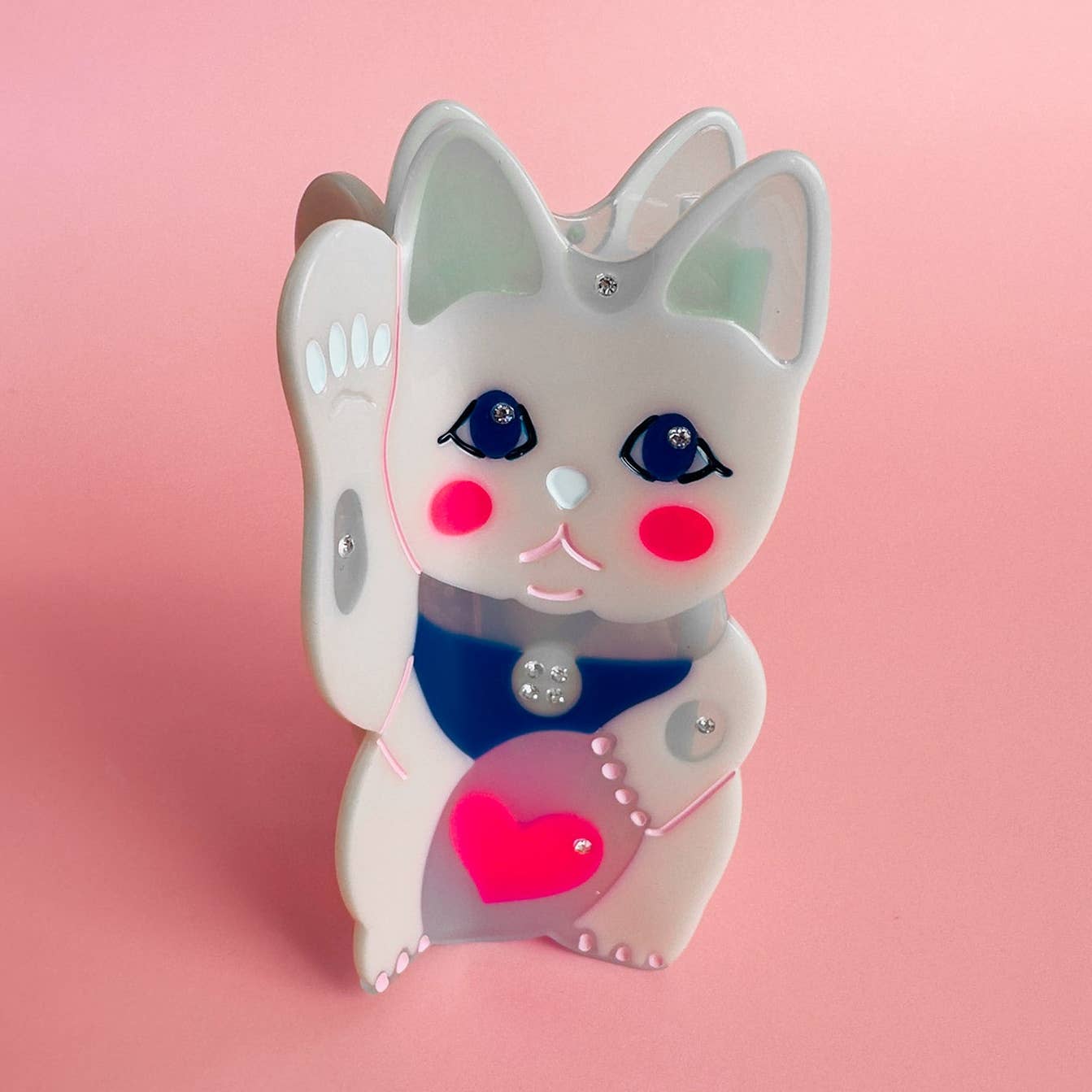 Maneki Lucky Cat Hair Claw