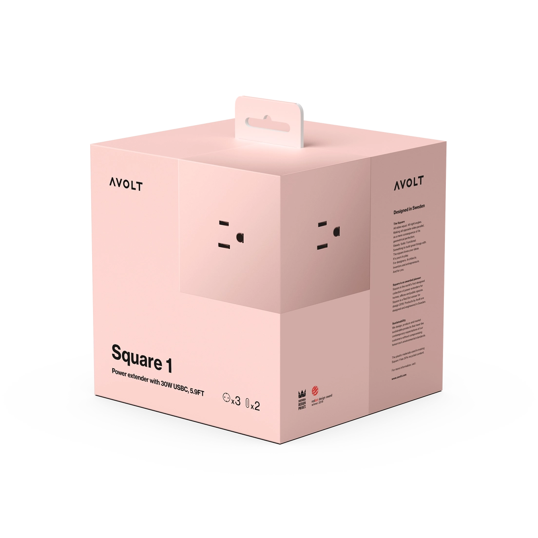 Square 1 Extension USC-C/Extension Cord