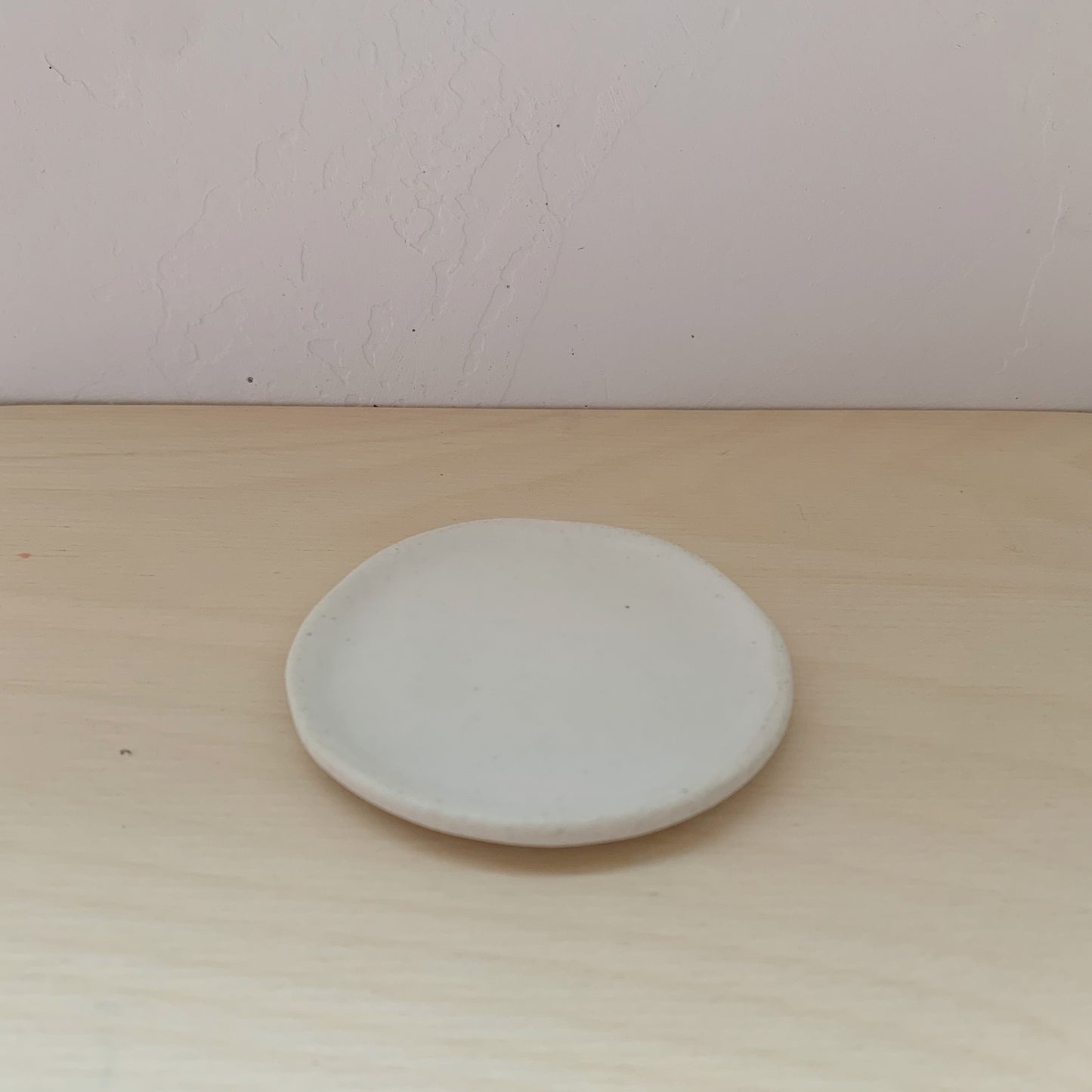 Small White Ceramic Plate