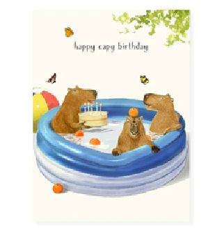 Birthday Capybara Card