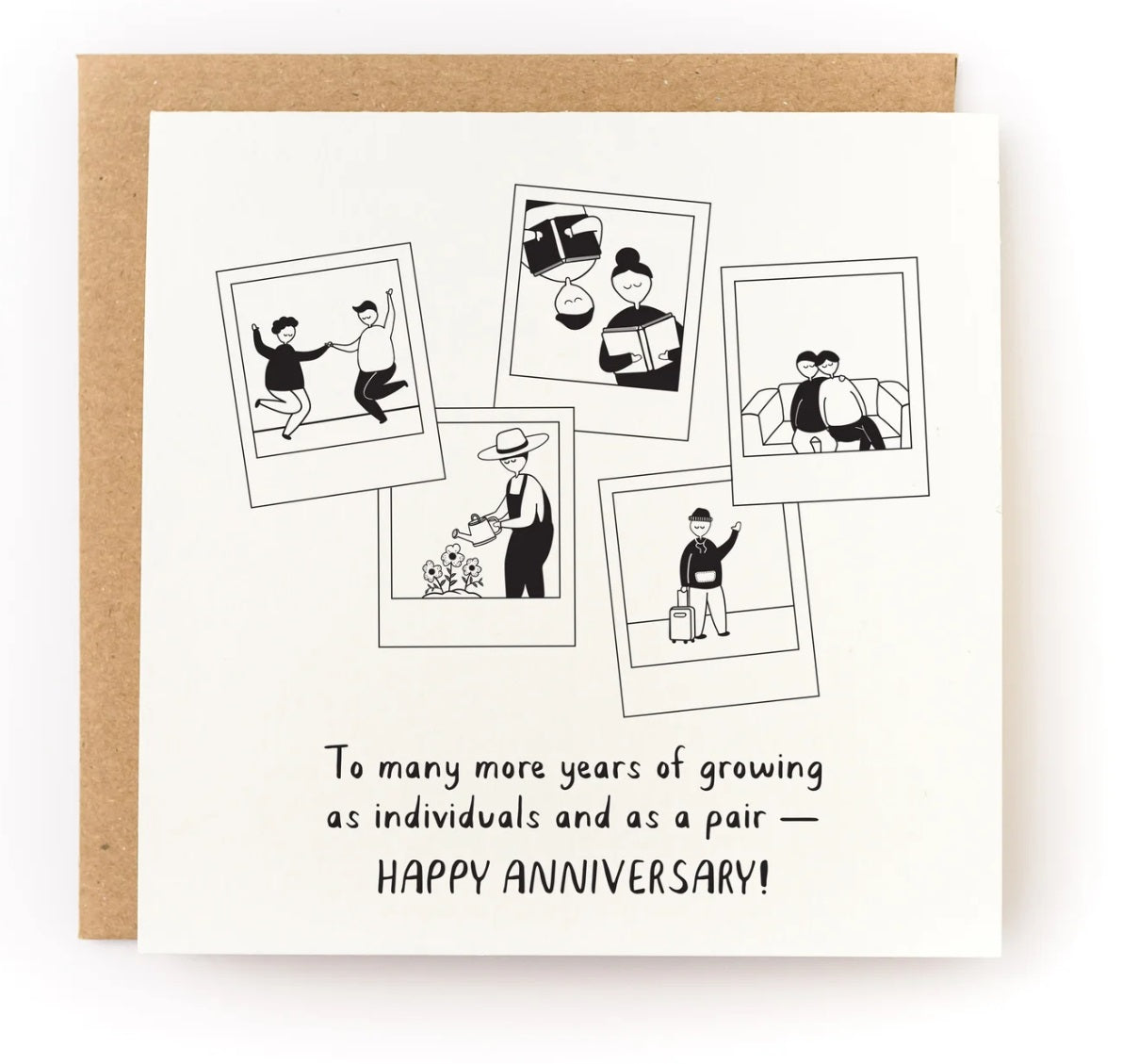 Anniversary Polaroids Letterpress Card