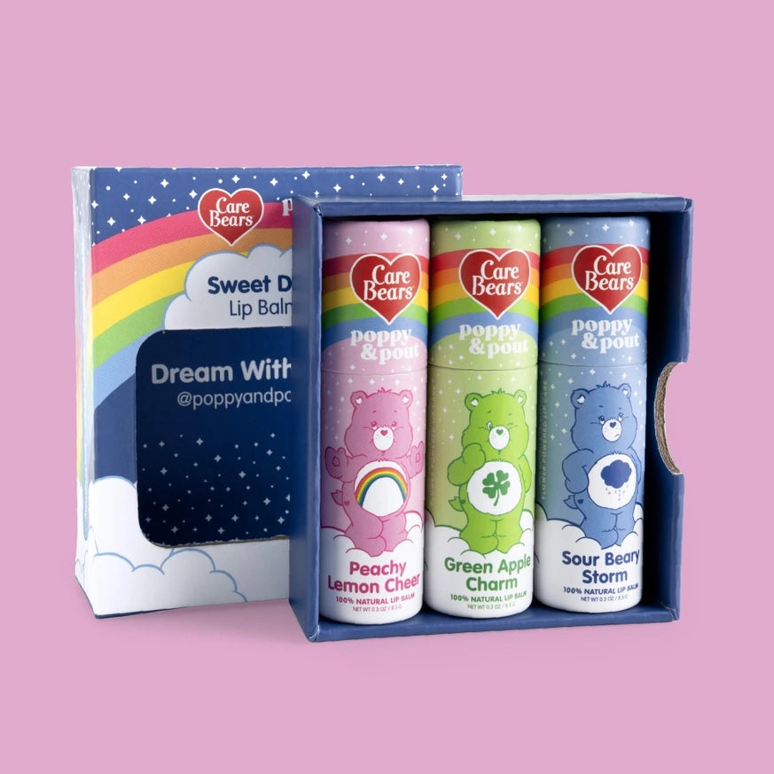Care Bears Limited Edition Lip Balm Trio Poppy & Pout