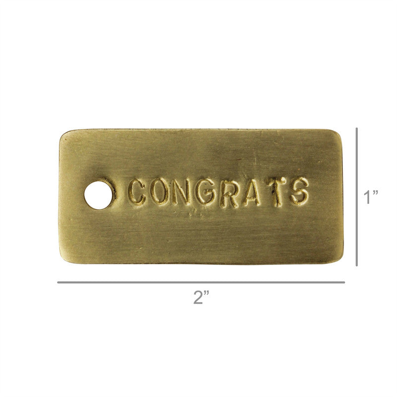 Brass Tag - Congrats
