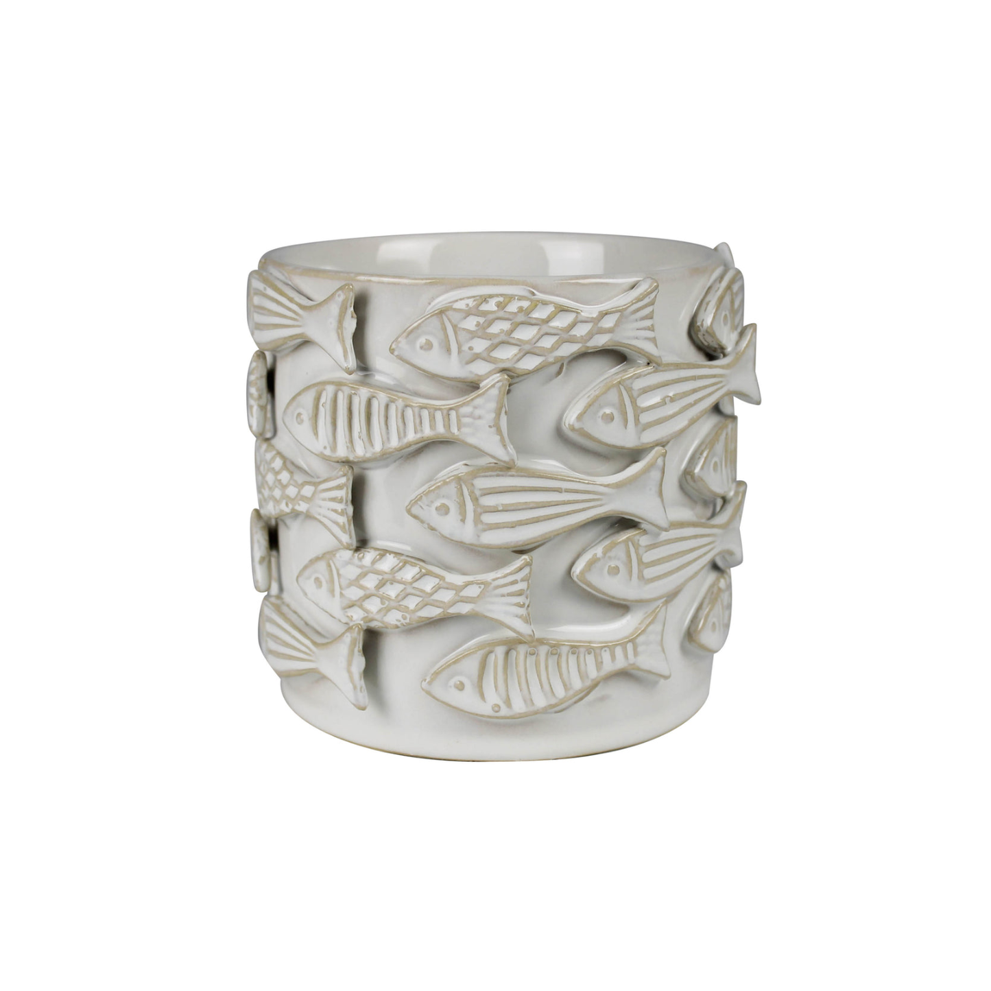 School of Fish Ceramic Cachepot