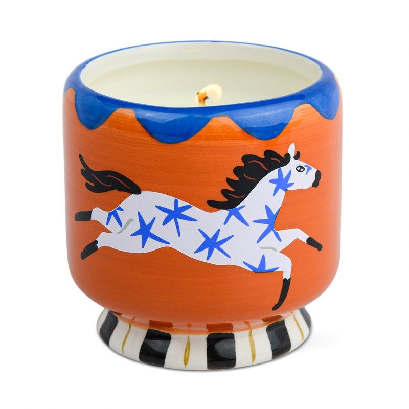 A Dopo Horse Ceramic Candle - Sienna Sunset