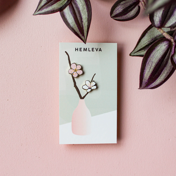 Cherry Blossoms Enamel Pin Set