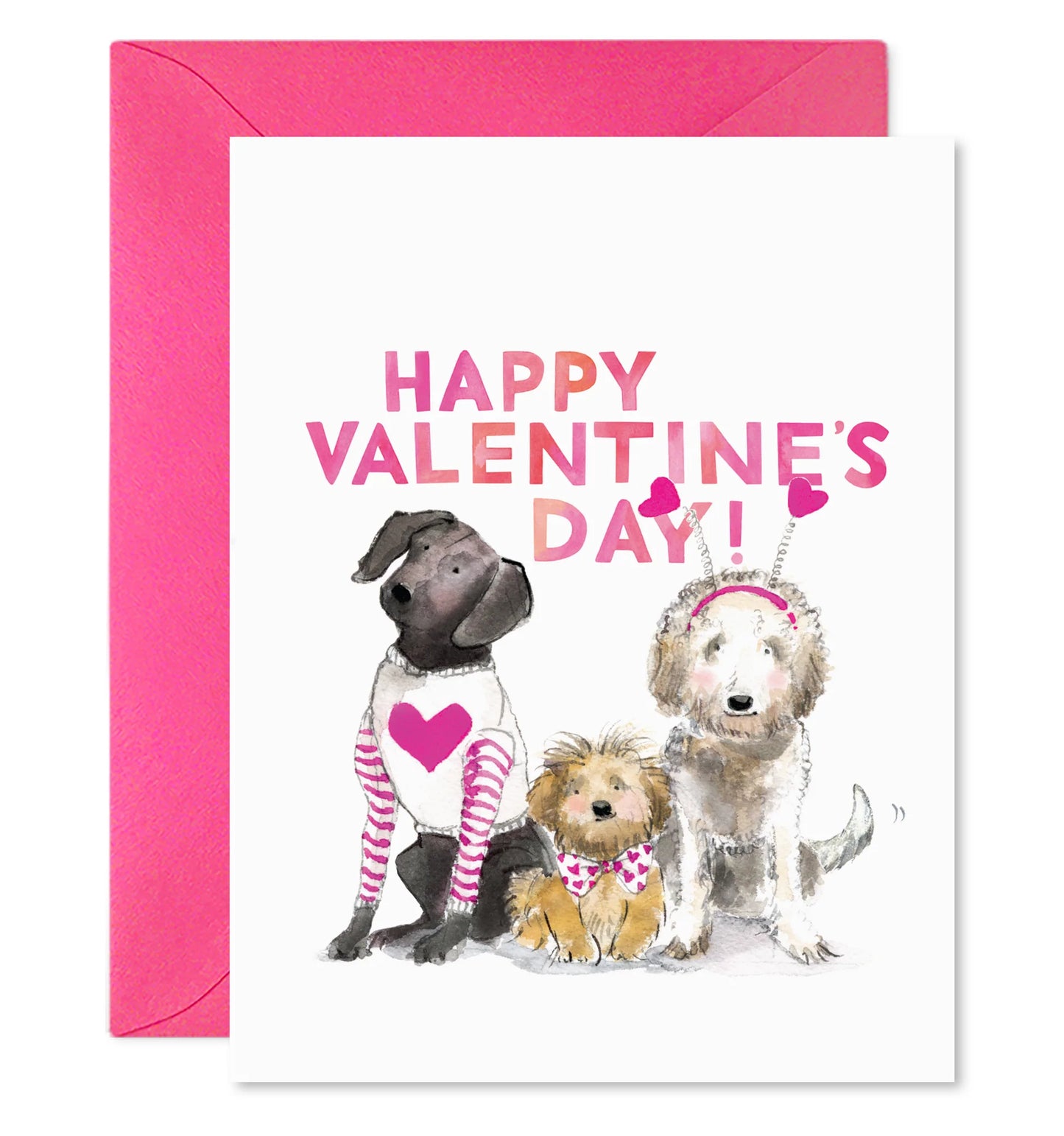 Valentine Dogs Greeting Card