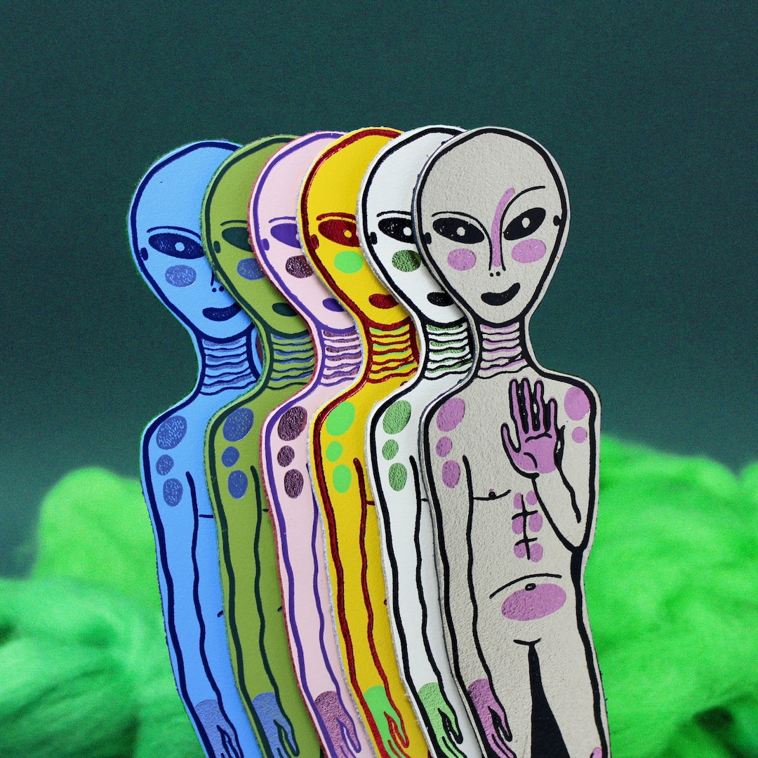 Alien Leather Bookmark Ark Colour Design