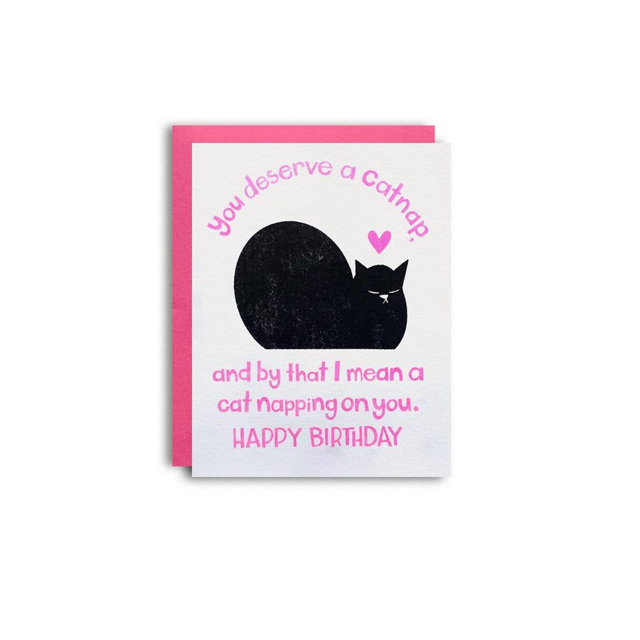 Cat Nap Birthday Card Pier Six Press