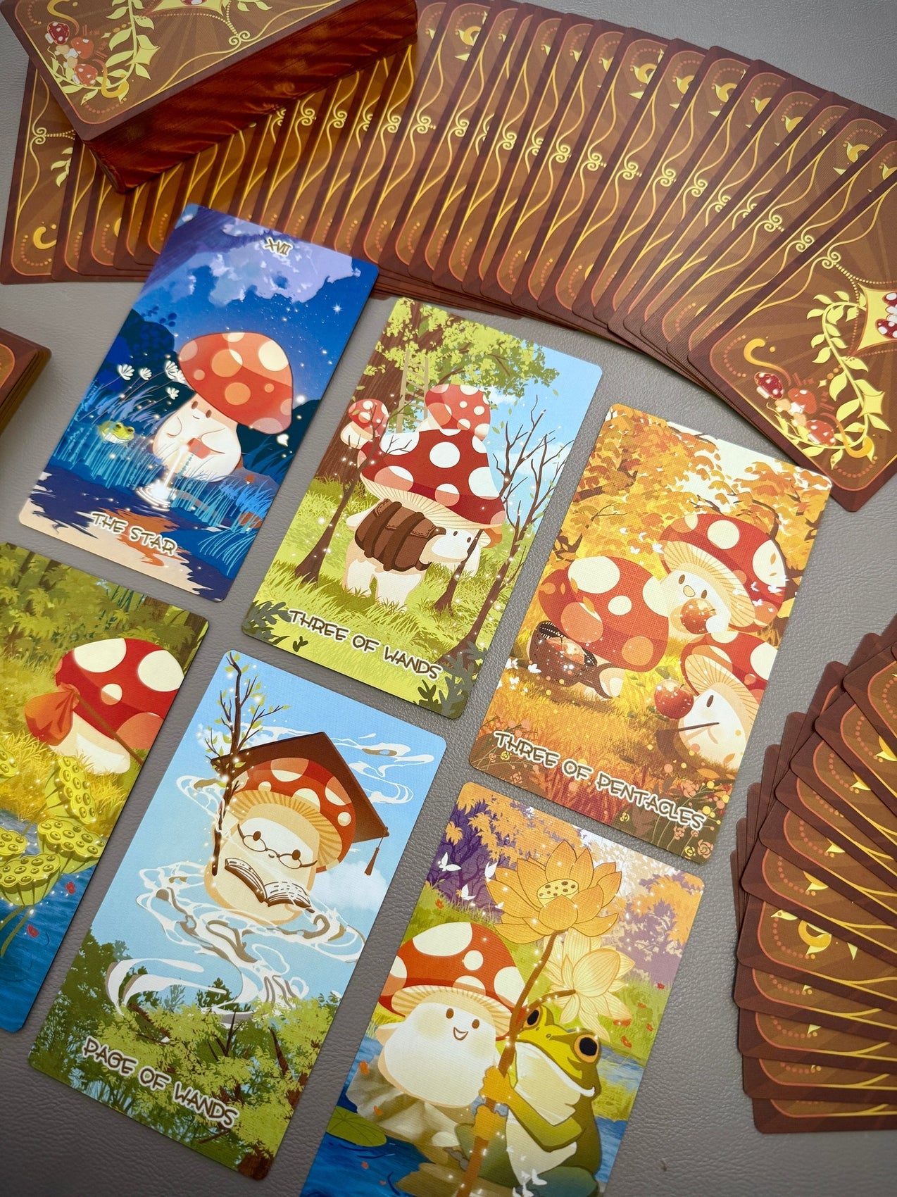 Mushroom Tarot Vermilion Collection