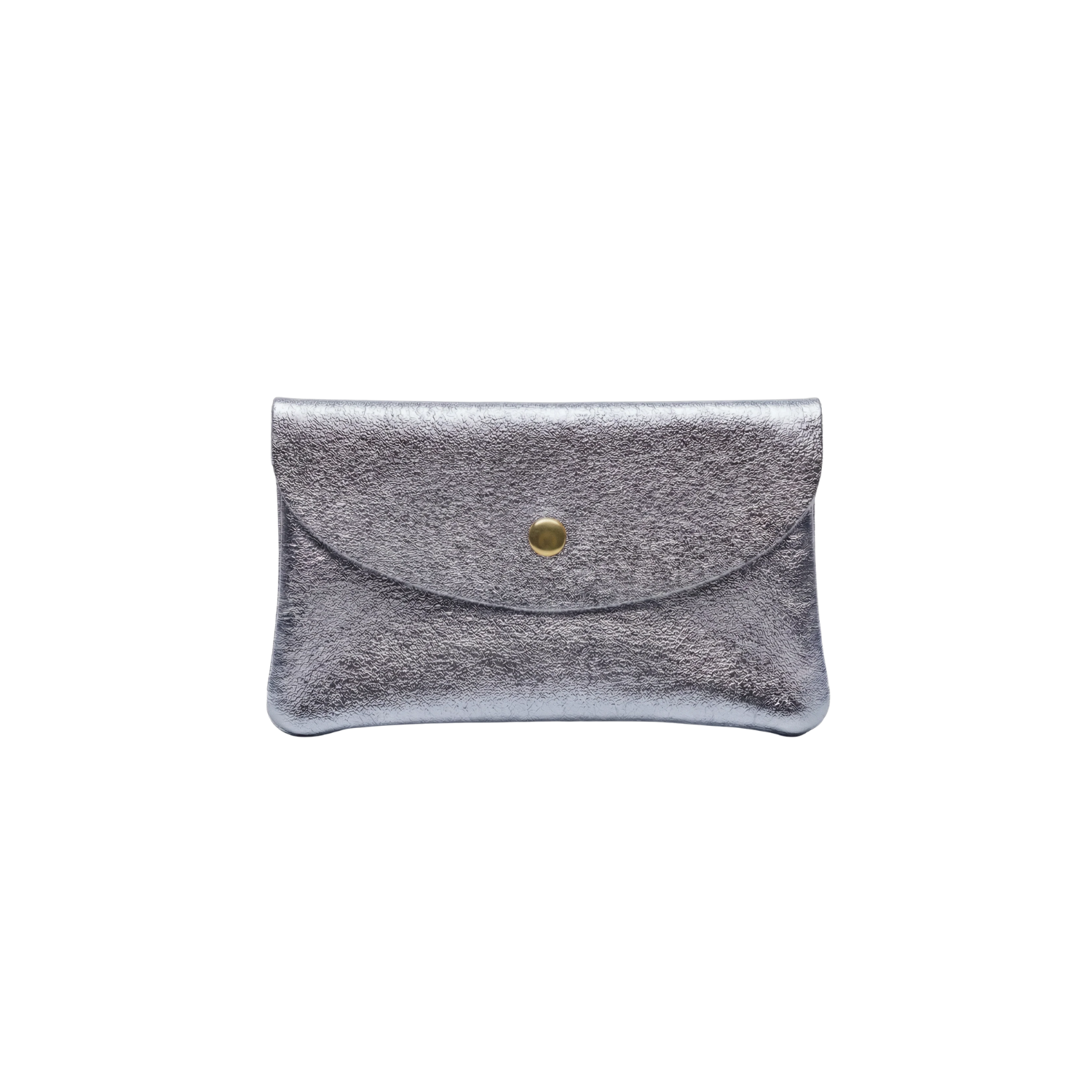 Mini Wallet- Metallic Leather - Lilac