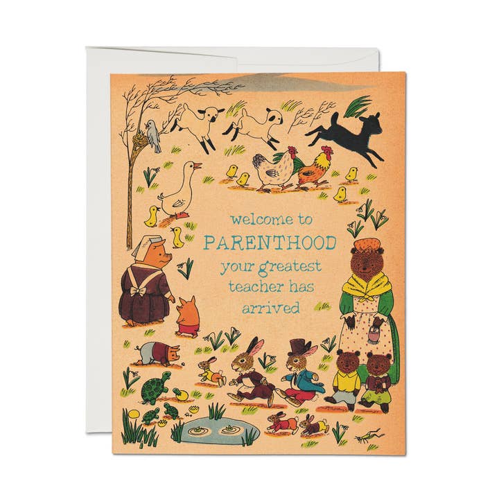 Richard Scarry Parenthood Greeting Card
