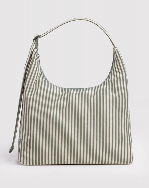 Load image 1 in gallery view. Nylon Shoulder Bag - Sage Stripe