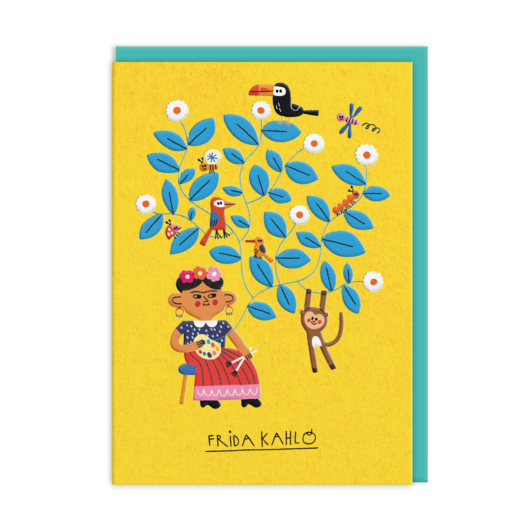 Frida Kahlo Greeting Card Ohh Deer