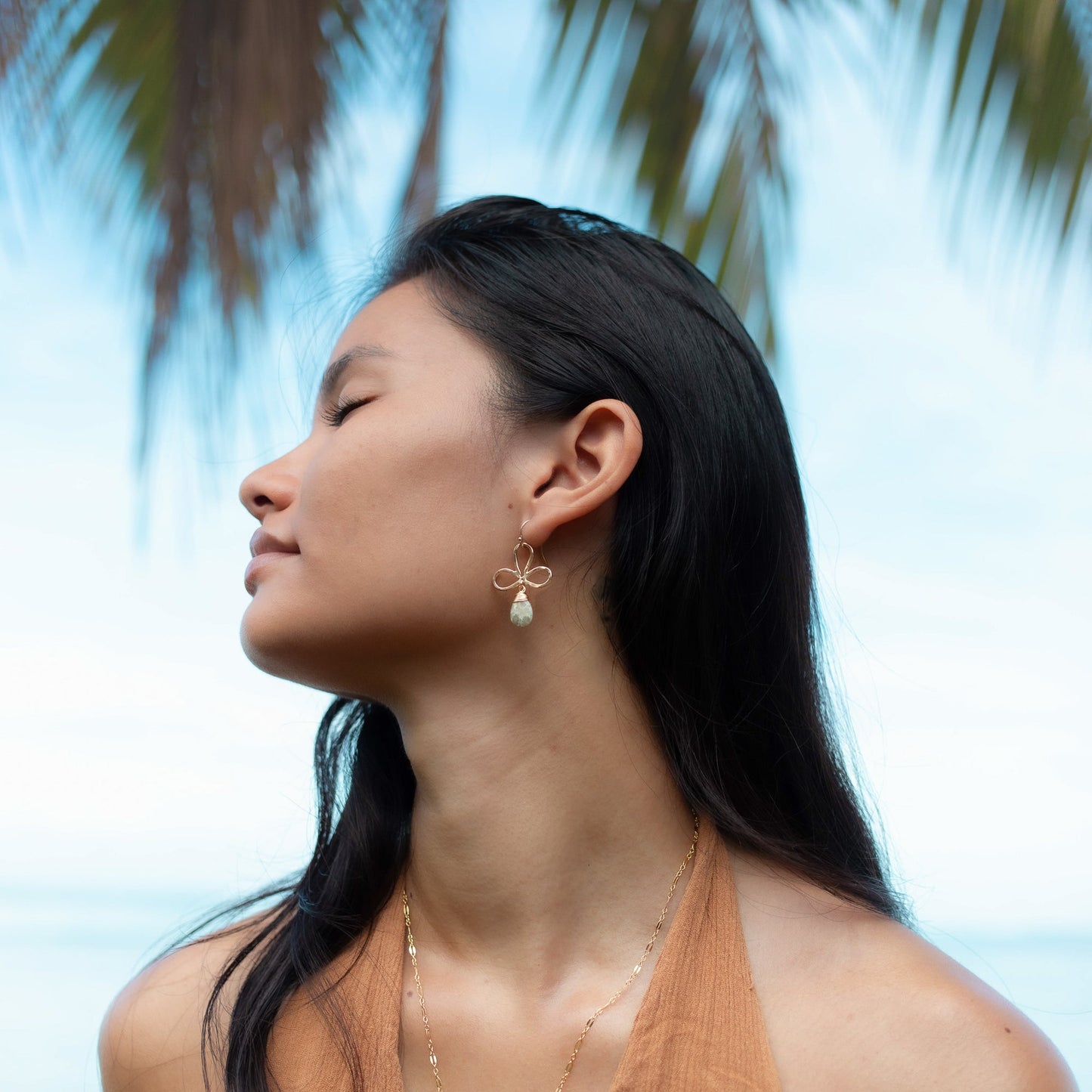Flor Earrings Gold