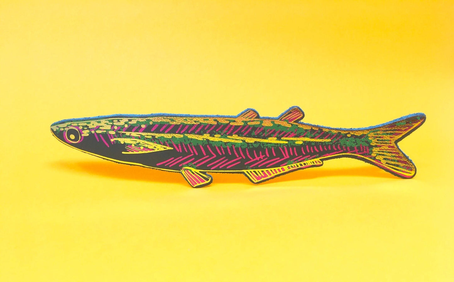 Fish "Any Fin Is Possible" Bookmark - Dark Green Ark Colour Design
