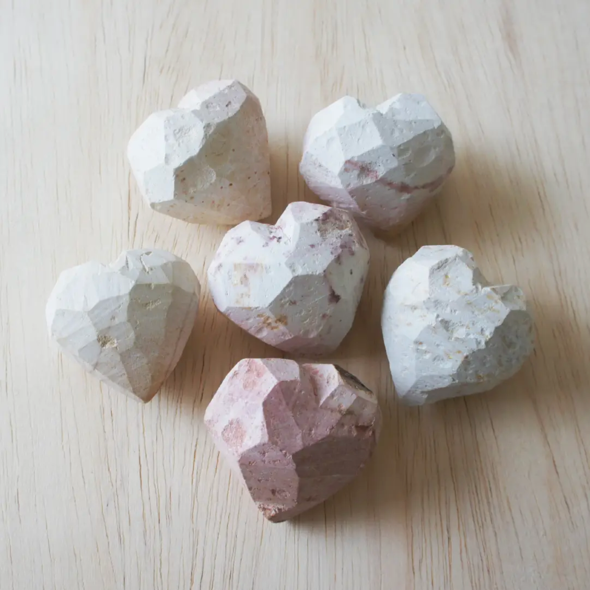 Work In Progress Soapstone Stone Hearts