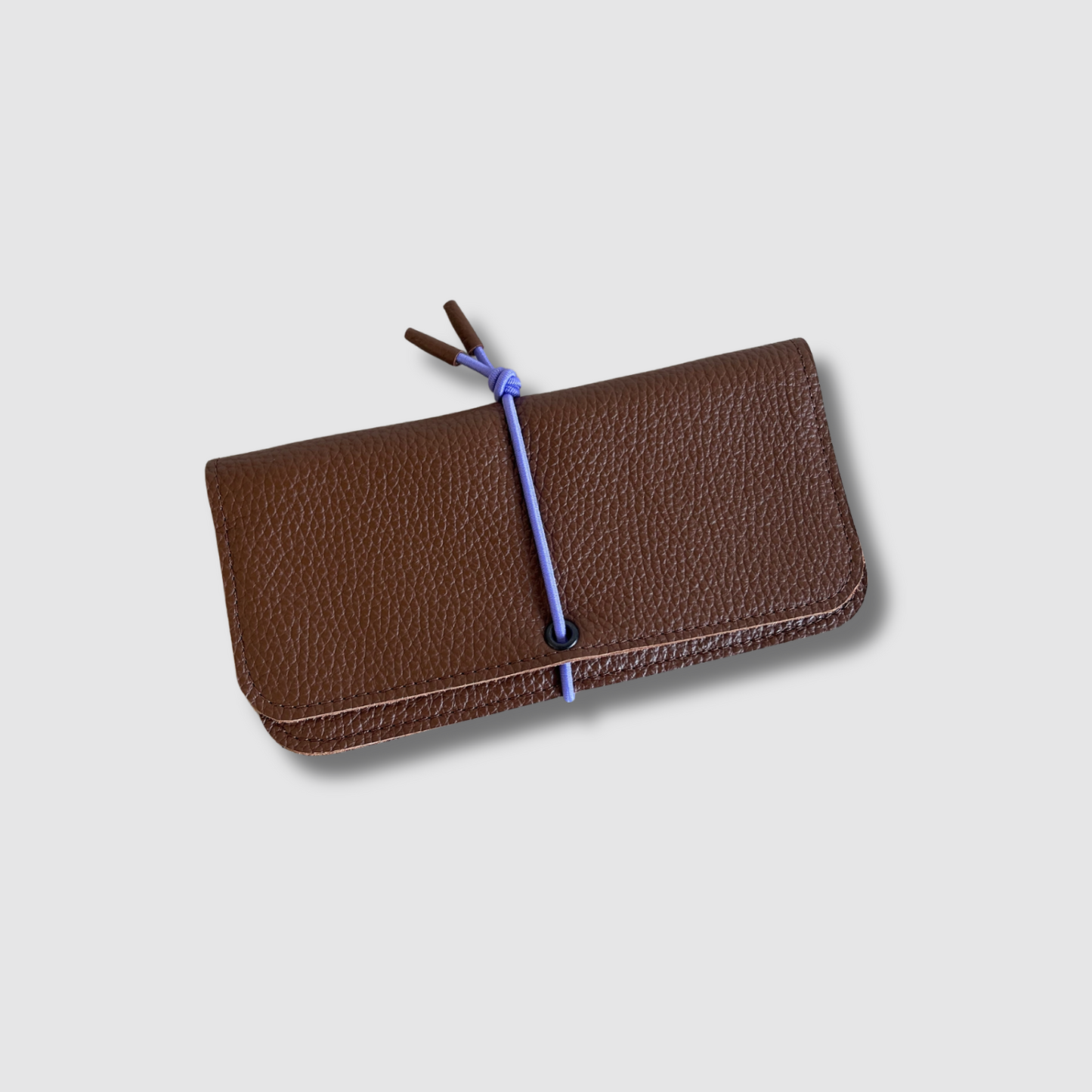 Leather Knot Wallet Wide